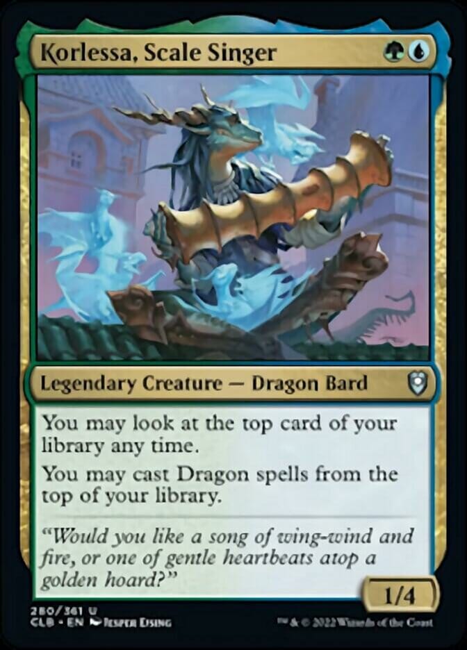 Korlessa, Scale Singer [Commander Legends: Battle for Baldur's Gate] MTG Single Magic: The Gathering  | Multizone: Comics And Games