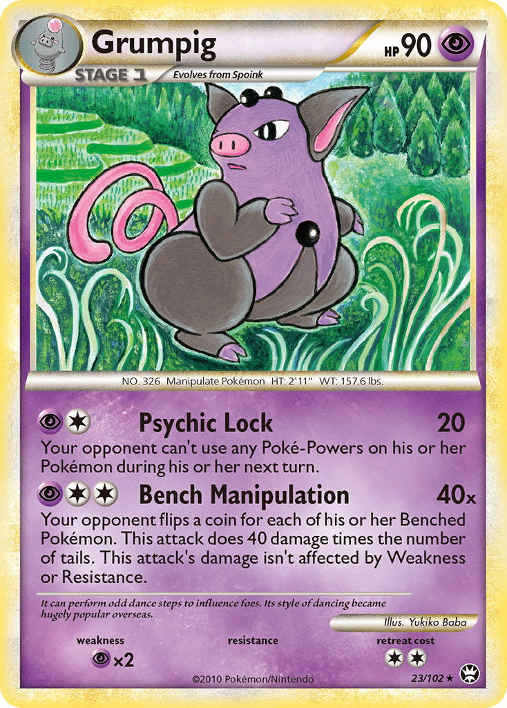 Grumpig (23/102) [HeartGold & SoulSilver: Triumphant] Pokemon Single Pokémon  | Multizone: Comics And Games
