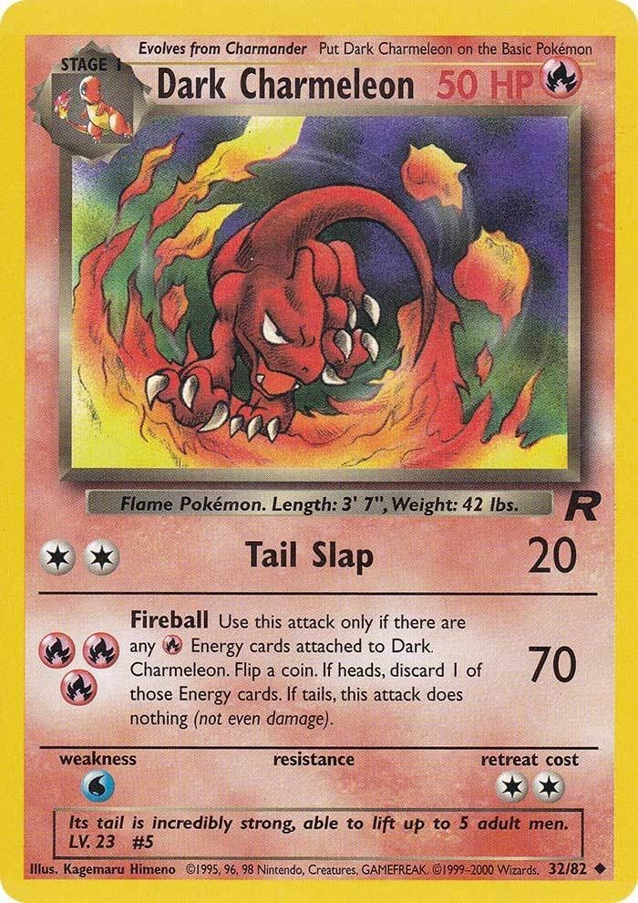Dark Charmeleon (32/82) [Team Rocket Unlimited] Pokemon Single Pokémon  | Multizone: Comics And Games