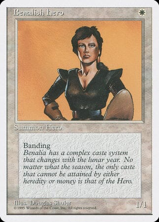 Benalish Hero [Fourth Edition] MTG Single Magic: The Gathering  | Multizone: Comics And Games