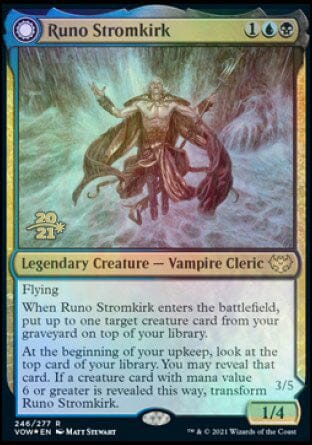 Runo Stromkirk // Krothuss, Lord of the Deep [Innistrad: Crimson Vow Prerelease Promos] MTG Single Magic: The Gathering  | Multizone: Comics And Games