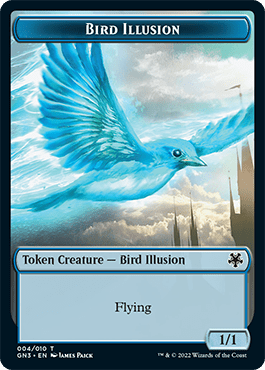 Bird Illusion // Elf Warrior Double-Sided Token [Game Night: Free-for-All Tokens] MTG Single Magic: The Gathering  | Multizone: Comics And Games
