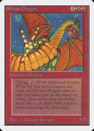 Shivan Dragon [Unlimited Edition] MTG Single Magic: The Gathering  | Multizone: Comics And Games
