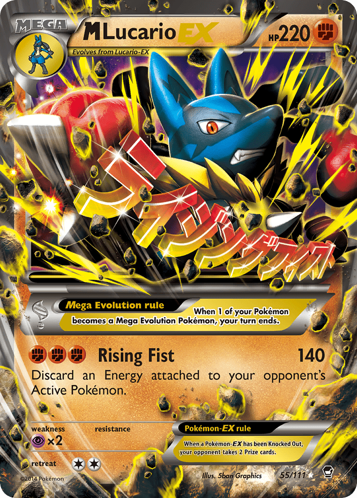 M Lucario EX (55/111) [XY: Furious Fists] Pokemon Single Pokémon  | Multizone: Comics And Games