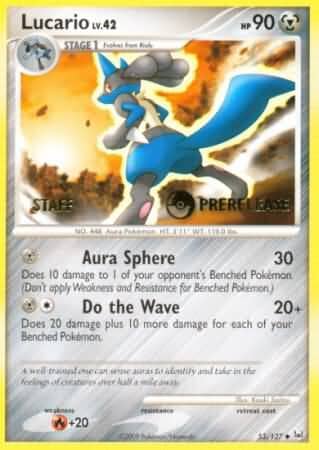 Lucario (53/127) (Staff Prerelease Promo) [Diamond & Pearl: Black Star Promos] Pokemon Single Pokémon  | Multizone: Comics And Games