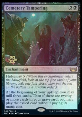 Cemetery Tampering [Streets of New Capenna Prerelease Promos] MTG Single Magic: The Gathering  | Multizone: Comics And Games