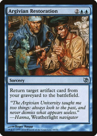 Argivian Restoration [Duel Decks: Elspeth vs. Tezzeret] MTG Single Magic: The Gathering  | Multizone: Comics And Games