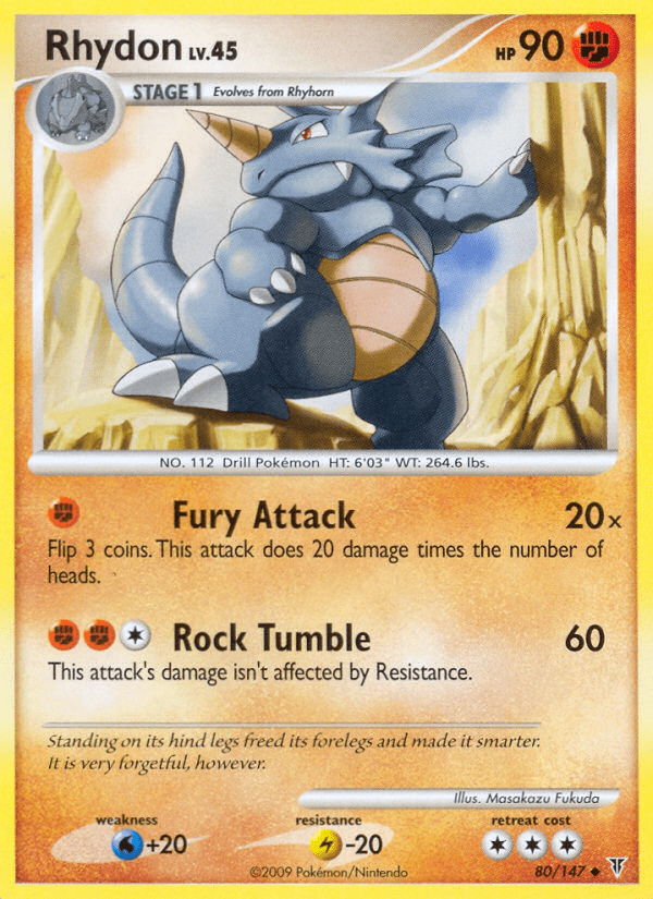 Rhydon (80/147) [Platinum: Supreme Victors] Pokemon Single Pokémon  | Multizone: Comics And Games