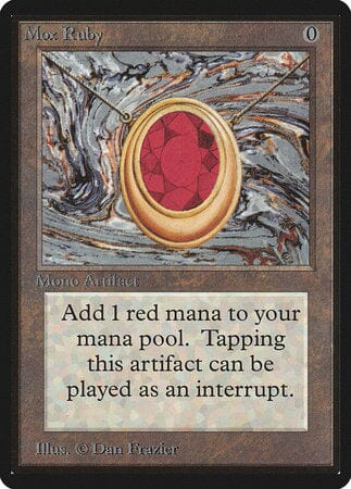 Mox Ruby [Limited Edition Beta] MTG Single Magic: The Gathering  | Multizone: Comics And Games