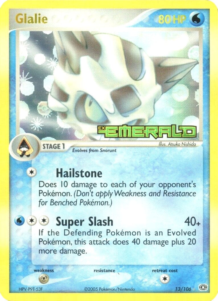 Glalie (13/106) (Stamped) [EX: Emerald] Pokemon Single Pokémon  | Multizone: Comics And Games