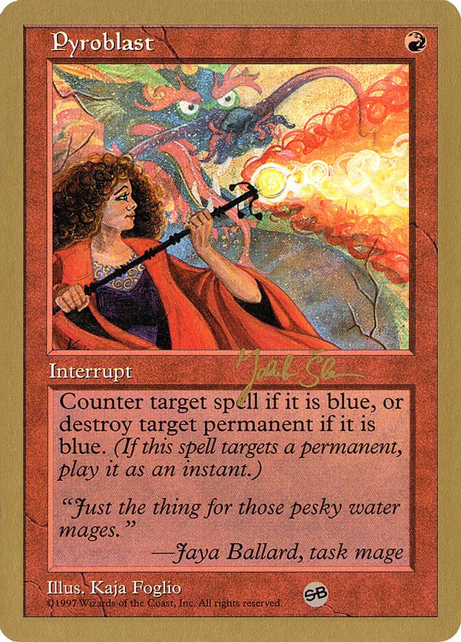 Pyroblast (Jakub Slemr) (SB) [World Championship Decks 1997] MTG Single Magic: The Gathering  | Multizone: Comics And Games