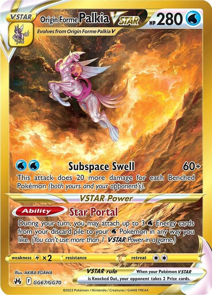 Origin Forme Palkia VSTAR (GG67/GG70) (Secret) [Sword & Shield: Crown Zenith] Pokemon Single Pokémon  | Multizone: Comics And Games
