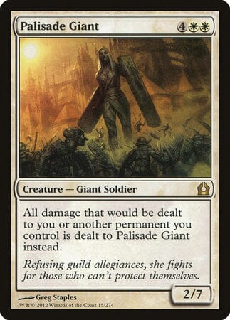 Palisade Giant [Return to Ravnica] MTG Single Magic: The Gathering  | Multizone: Comics And Games