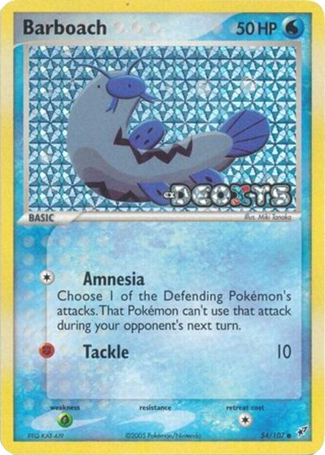 Barboach (54/107) (Stamped) [EX: Deoxys] Pokemon Single Pokémon  | Multizone: Comics And Games