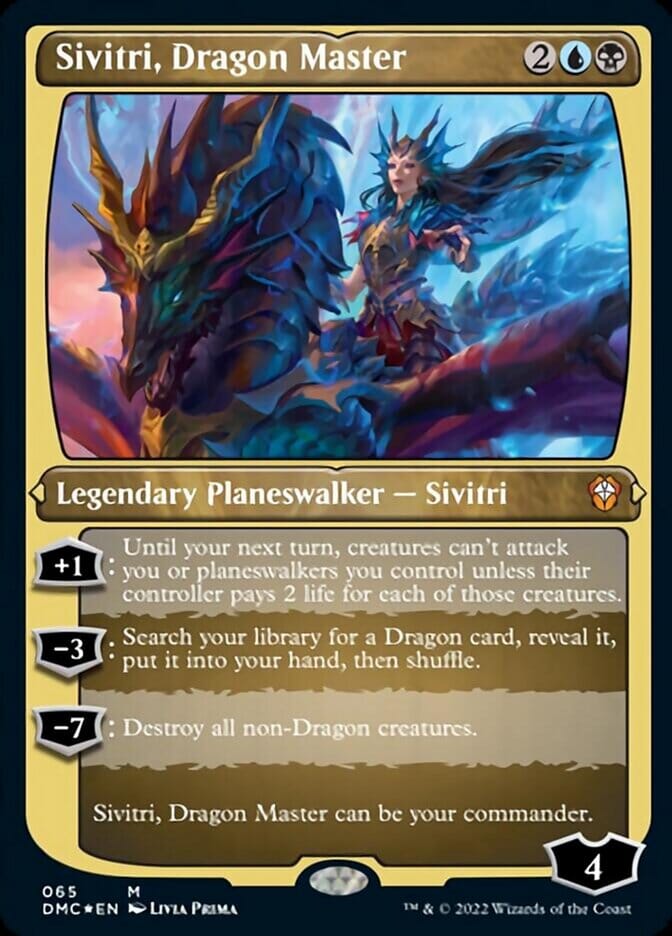 Sivitri, Dragon Master (Foil Etched) [Dominaria United Commander] MTG Single Magic: The Gathering  | Multizone: Comics And Games