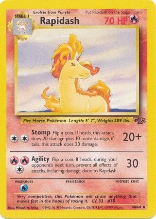 Rapidash (44/64) [Jungle Unlimited] Pokemon Single Pokémon  | Multizone: Comics And Games