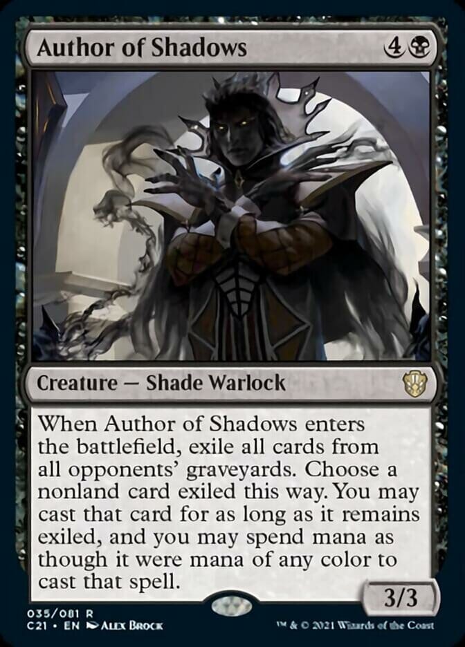 Author of Shadows [Commander 2021] MTG Single Magic: The Gathering  | Multizone: Comics And Games