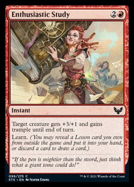 Enthusiastic Study [Strixhaven: School of Mages] MTG Single Magic: The Gathering  | Multizone: Comics And Games