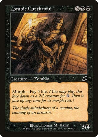 Zombie Cutthroat [Scourge] MTG Single Magic: The Gathering  | Multizone: Comics And Games