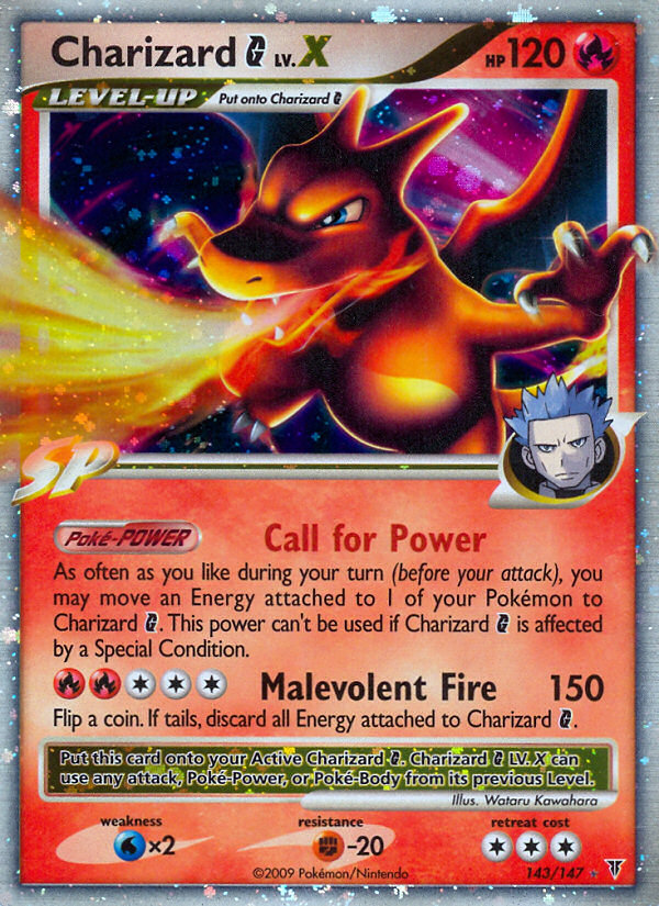 Charizard G LV.X (143/147) [Platinum: Supreme Victors] Pokemon Single Pokémon  | Multizone: Comics And Games