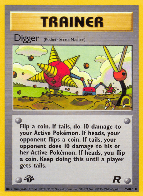 Digger (75/82) [Team Rocket 1st Edition] Pokemon Single Pokémon  | Multizone: Comics And Games