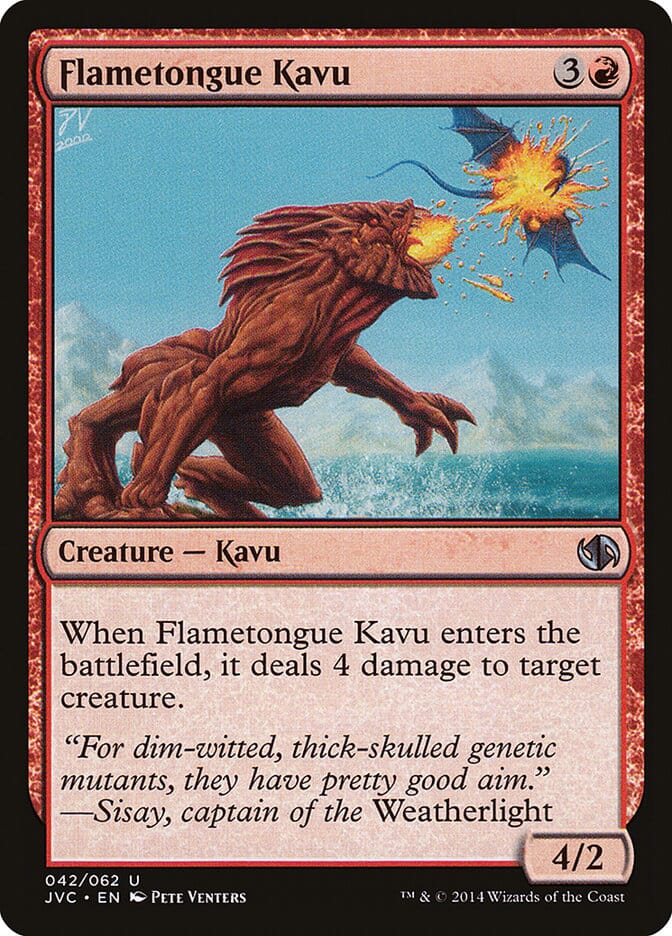Flametongue Kavu [Duel Decks Anthology] MTG Single Magic: The Gathering  | Multizone: Comics And Games