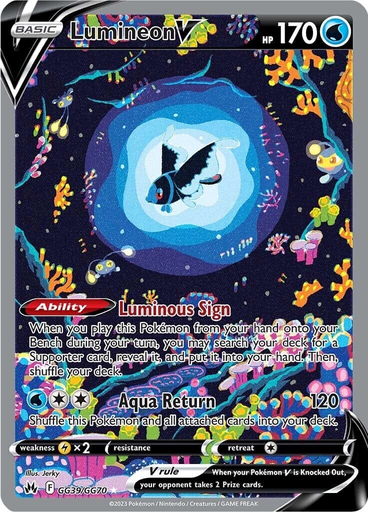 Lumineon V (GG39/GG70) [Sword & Shield: Crown Zenith] Pokemon Single Pokémon  | Multizone: Comics And Games