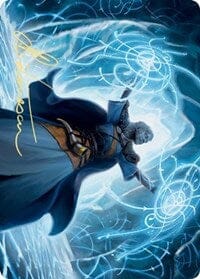 Frost Augur Art Card (Gold-Stamped Signature) [Kaldheim: Art Series] MTG Single Magic: The Gathering  | Multizone: Comics And Games