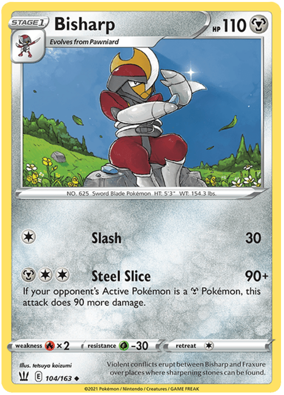 Bisharp (104/163) [Sword & Shield: Battle Styles] Pokemon Single Pokémon  | Multizone: Comics And Games