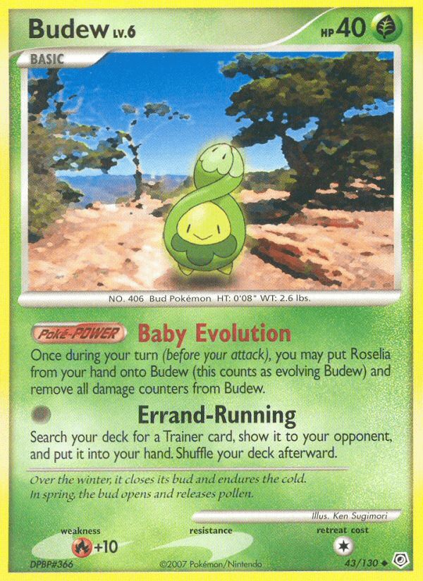 Budew (43/130) [Diamond & Pearl: Base Set] Pokemon Single Pokémon  | Multizone: Comics And Games