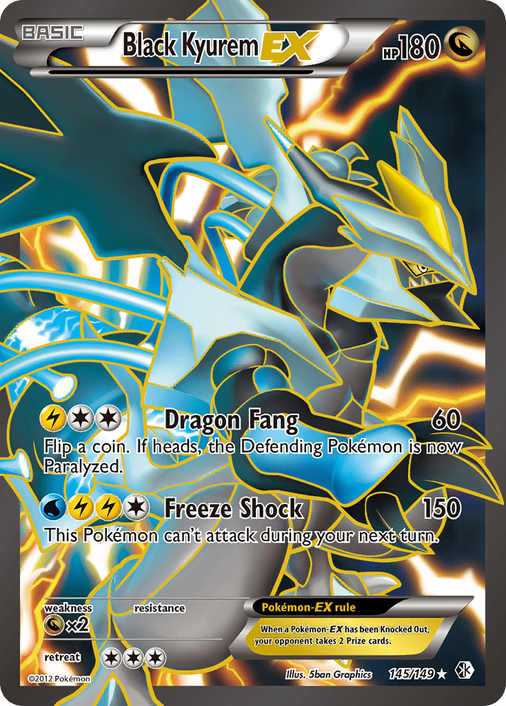 Black Kyurem EX (145/149) [Black & White: Boundaries Crossed] Pokemon Single Pokémon  | Multizone: Comics And Games