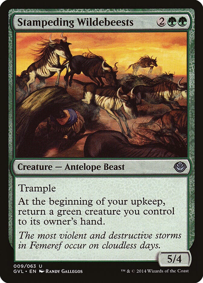 Stampeding Wildebeests (Garruk vs. Liliana) [Duel Decks Anthology] MTG Single Magic: The Gathering  | Multizone: Comics And Games