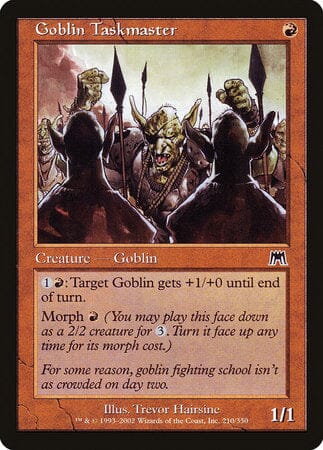 Goblin Taskmaster [Onslaught] MTG Single Magic: The Gathering  | Multizone: Comics And Games