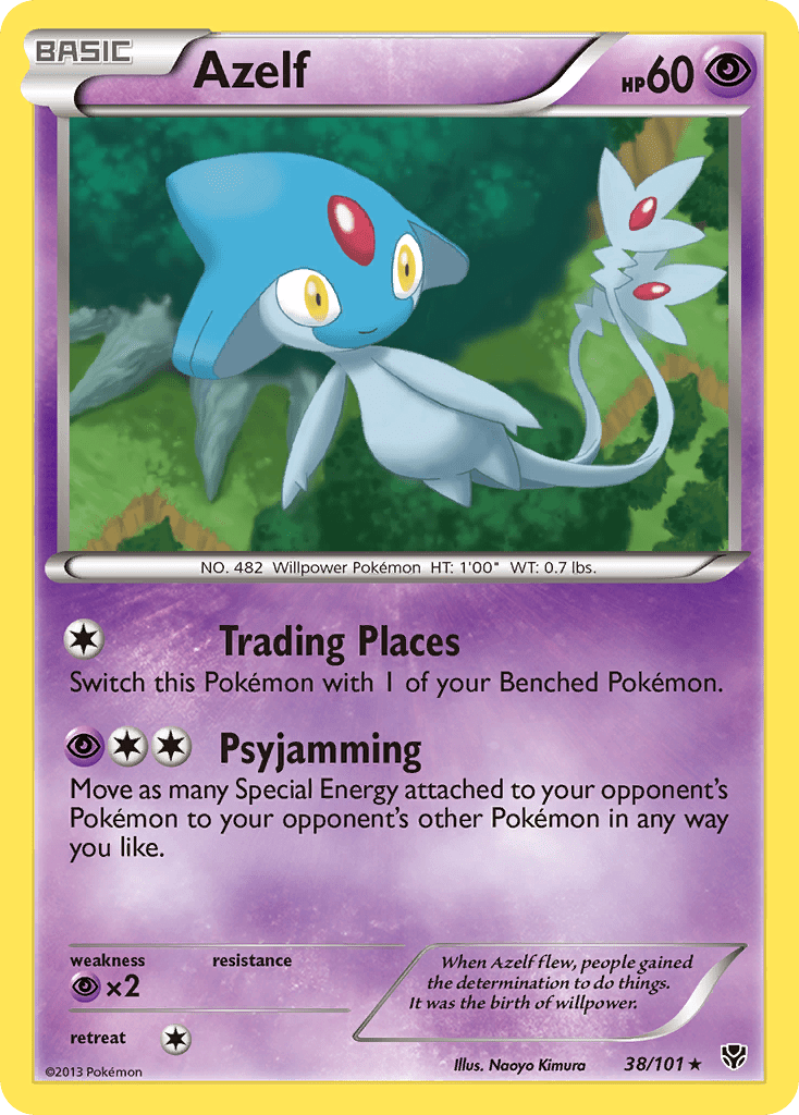 Azelf (38/101) [Black & White: Plasma Blast] Pokemon Single Pokémon  | Multizone: Comics And Games
