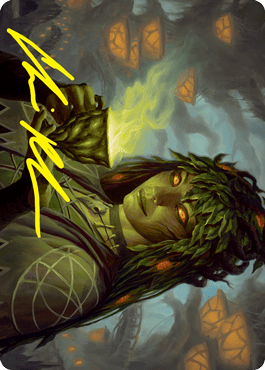 Dina, Soul Steeper Art Card (Gold-Stamped Signature) [Strixhaven: School of Mages Art Series] MTG Single Magic: The Gathering  | Multizone: Comics And Games