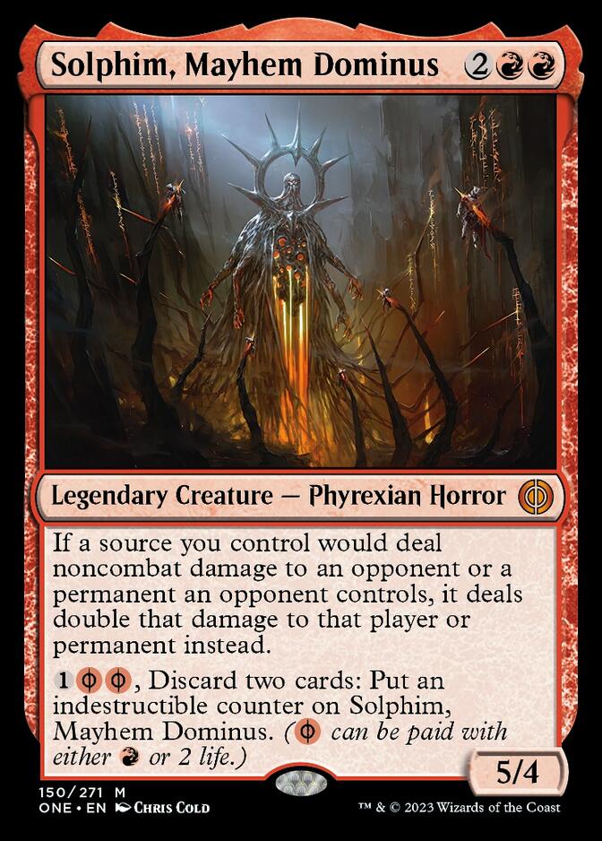 Solphim, Mayhem Dominus [Phyrexia: All Will Be One] MTG Single Magic: The Gathering  | Multizone: Comics And Games