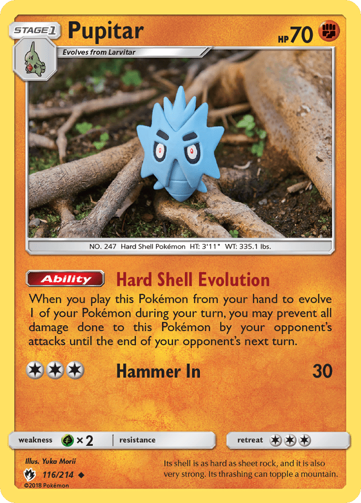 Pupitar (116/214) [Sun & Moon: Lost Thunder] Pokemon Single Pokémon  | Multizone: Comics And Games