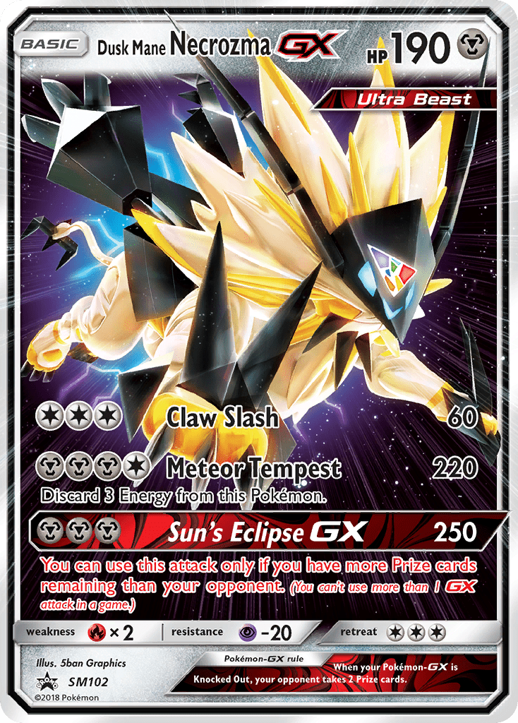 Dusk Mane Necrozma GX (SM102) [Sun & Moon: Black Star Promos] Pokemon Single Pokémon  | Multizone: Comics And Games