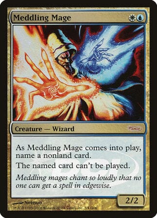Meddling Mage [Judge Gift Cards 2006] MTG Single Magic: The Gathering  | Multizone: Comics And Games