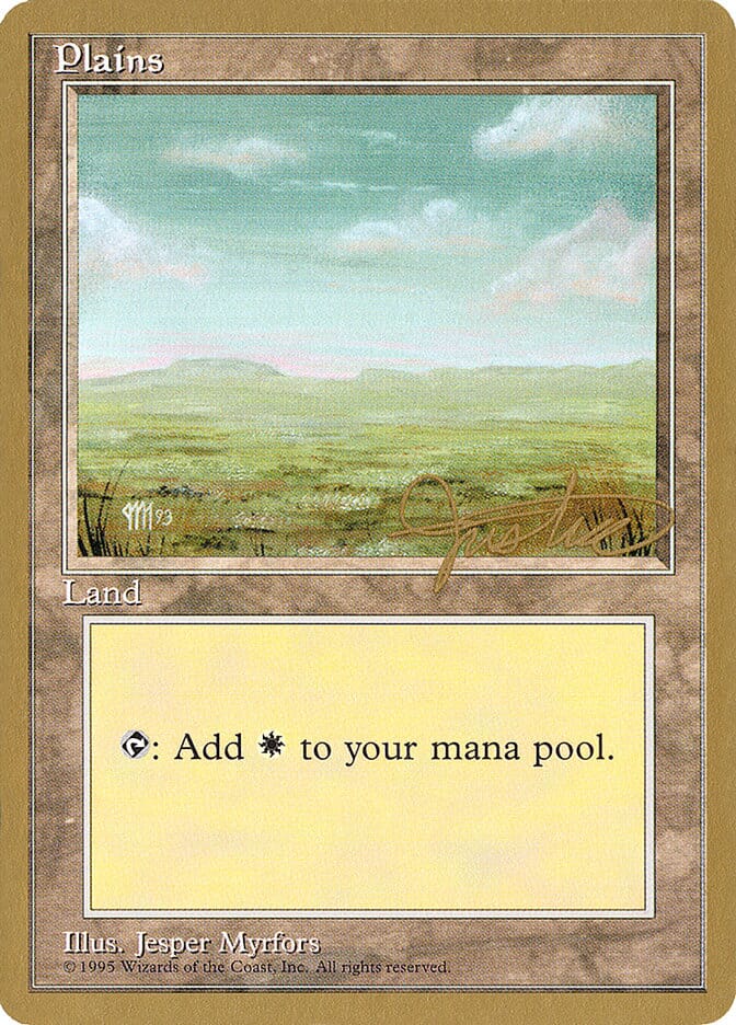 Plains (mj364) (Mark Justice) [Pro Tour Collector Set] MTG Single Magic: The Gathering  | Multizone: Comics And Games