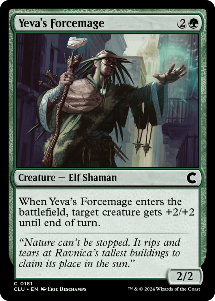 Yeva's Forcemage [Ravnica: Clue Edition] MTG Single Magic: The Gathering  | Multizone: Comics And Games