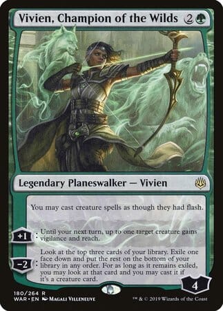 Vivien, Champion of the Wilds [War of the Spark] MTG Single Magic: The Gathering  | Multizone: Comics And Games