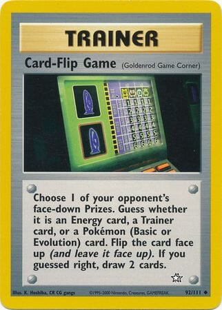 Card-Flip Game (92/111) [Neo Genesis Unlimited] Pokemon Single Pokémon  | Multizone: Comics And Games