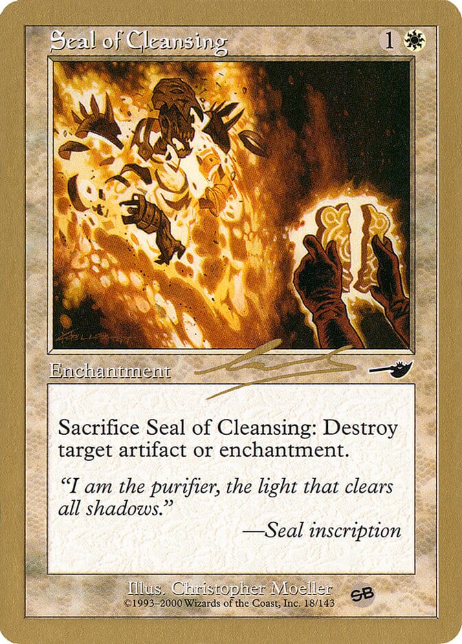 Seal of Cleansing (Nicolas Labarre) (SB) [World Championship Decks 2000] MTG Single Magic: The Gathering  | Multizone: Comics And Games