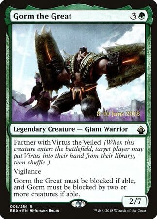 Gorm the Great [Battlebond Promos] MTG Single Magic: The Gathering  | Multizone: Comics And Games