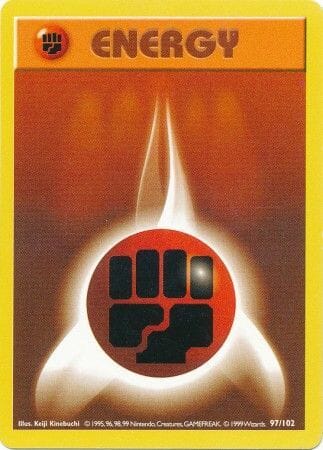 Fighting Energy (97/102) [Base Set Shadowless Unlimited] Pokemon Single Pokémon  | Multizone: Comics And Games