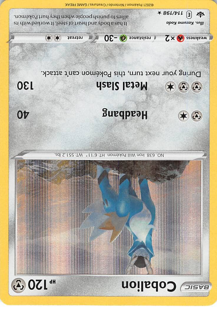 Cobalion (114/198) [Sword & Shield: Chilling Reign] Pokemon Single Pokémon  | Multizone: Comics And Games
