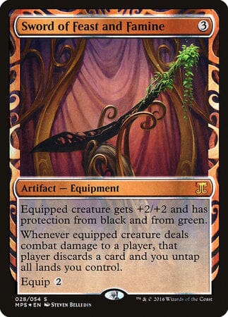 Sword of Feast and Famine [Kaladesh Inventions] MTG Single Magic: The Gathering  | Multizone: Comics And Games