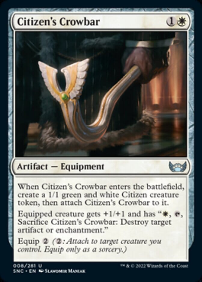 Citizen's Crowbar [Streets of New Capenna] MTG Single Magic: The Gathering  | Multizone: Comics And Games