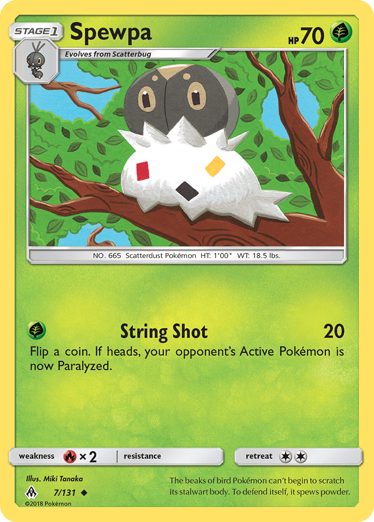 Spewpa (7/131) [Sun & Moon: Forbidden Light] Pokemon Single Pokémon  | Multizone: Comics And Games